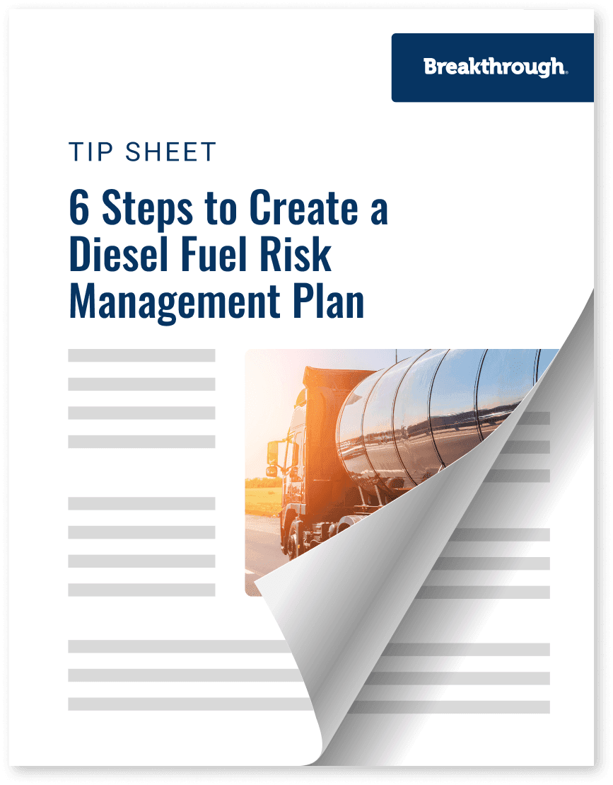 Tip Sheet 6 Steps to Create a Diesel Fuel Risk Mgmt Plan