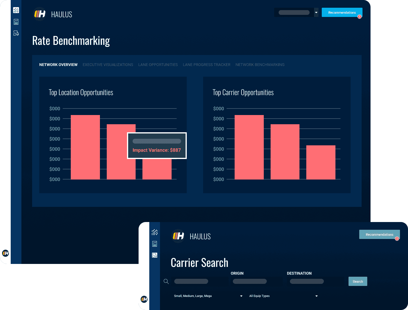 FELIX - Carrier Search & Rate Benchmarking Screenshot